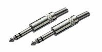 2X Klinkenstecker . 6,3Mm . Metall . Mono - ProfiqualitäT
