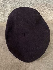 Beret Womens Black Hat 100 Wool Vintage Winter Scholarly Traditional Mindful