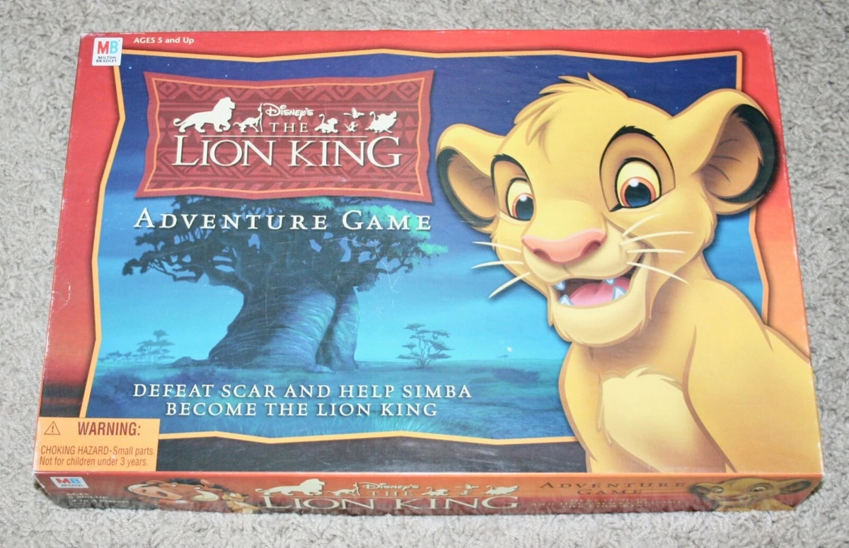 Vintage The Lion King Adventure Board Game Complete Milton