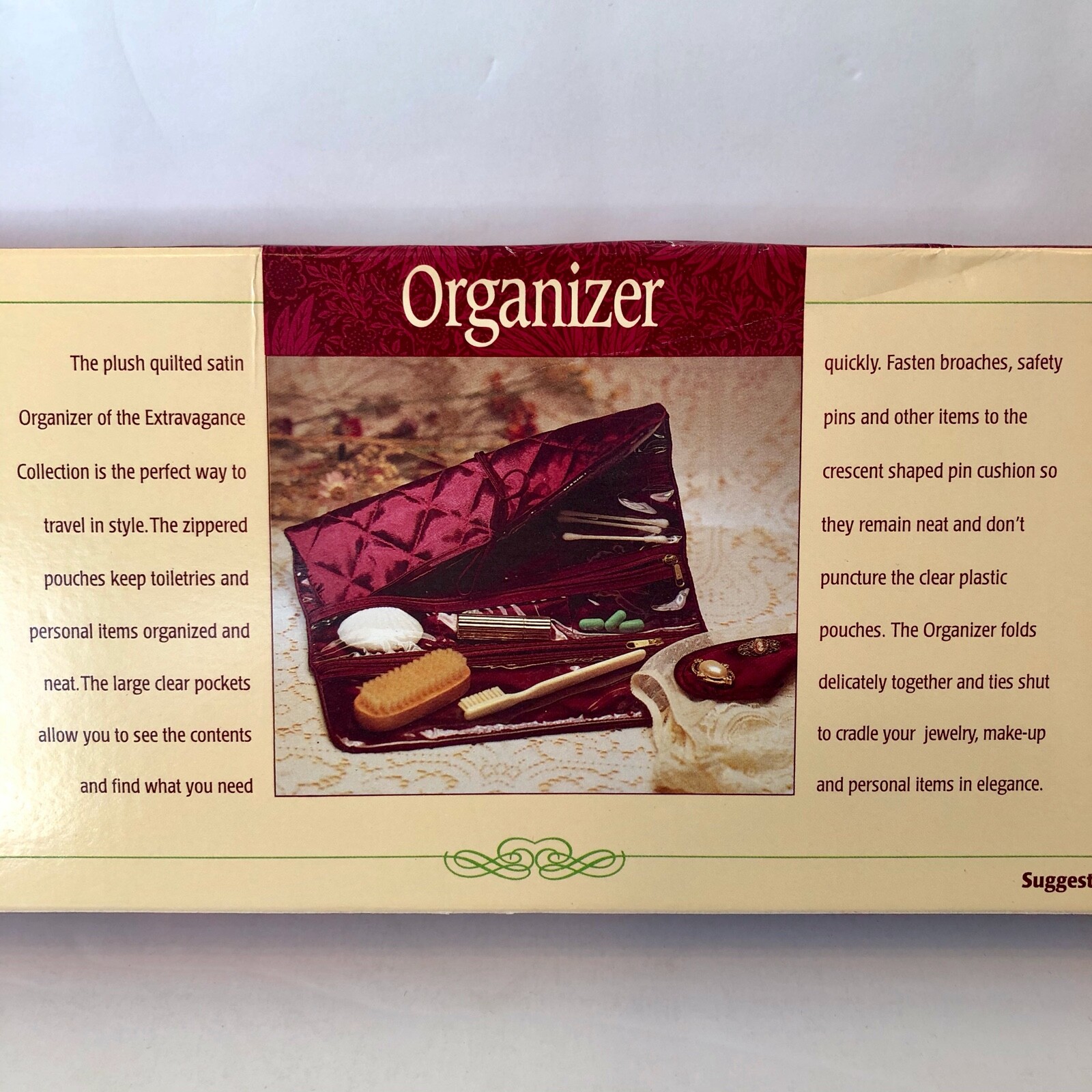 Extravagance Collection Fuchsia Traveling Makeup/Toiletry/Jewelry Organizer Case