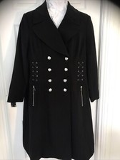 Star Julien Macdonald Size 20 Military Long Coat
