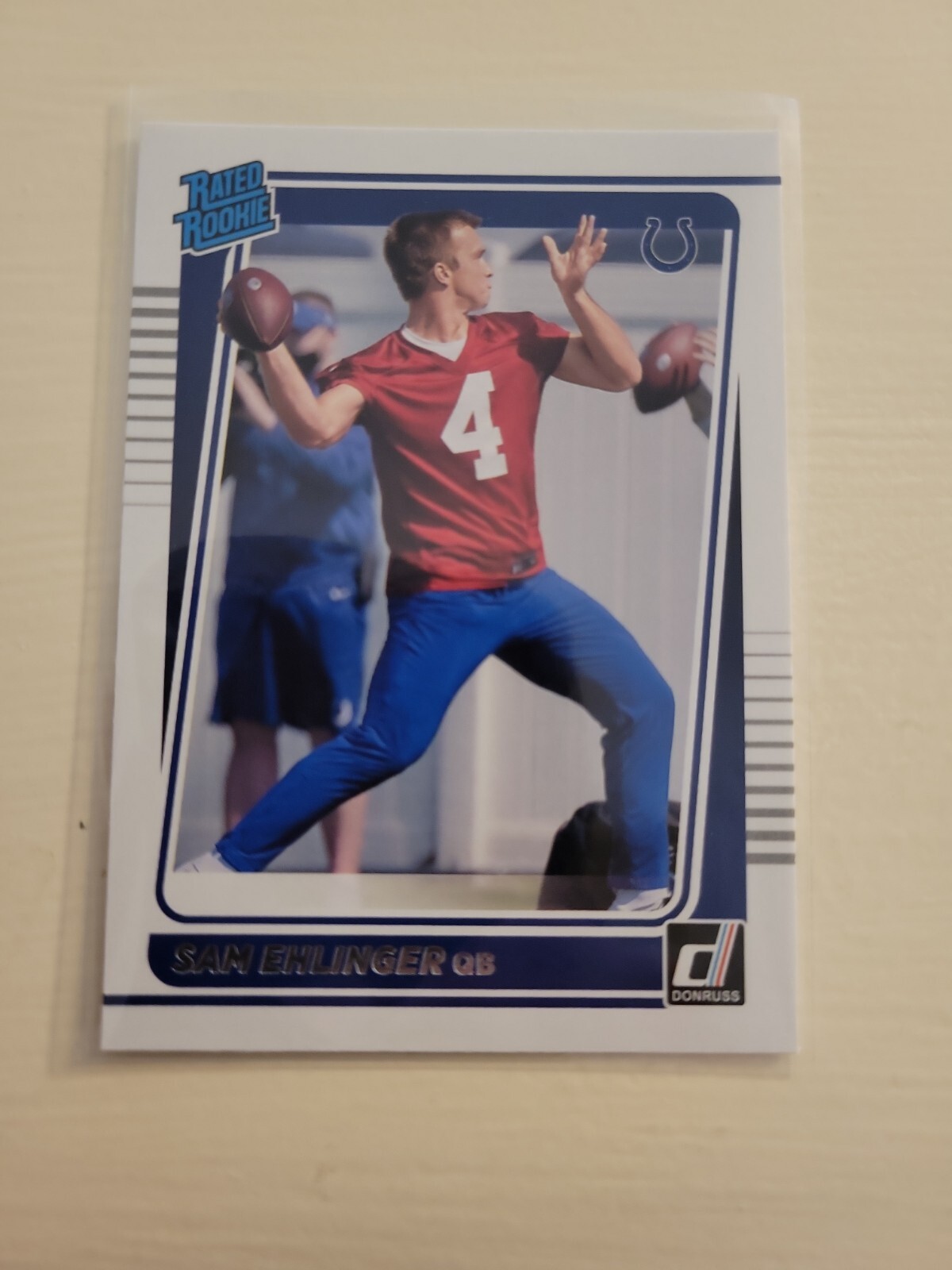 2021 Donruss 319 Sam Ehlinger    Colts   RR, Rookie Football Card