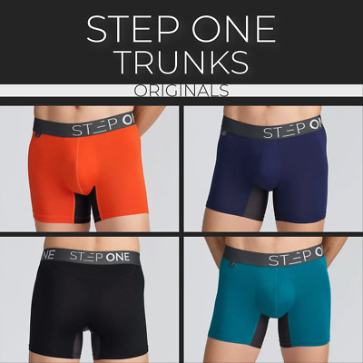 STEP ONE Neu Herren Badehose (kürzer) Bambus Unterwäsche - Originals