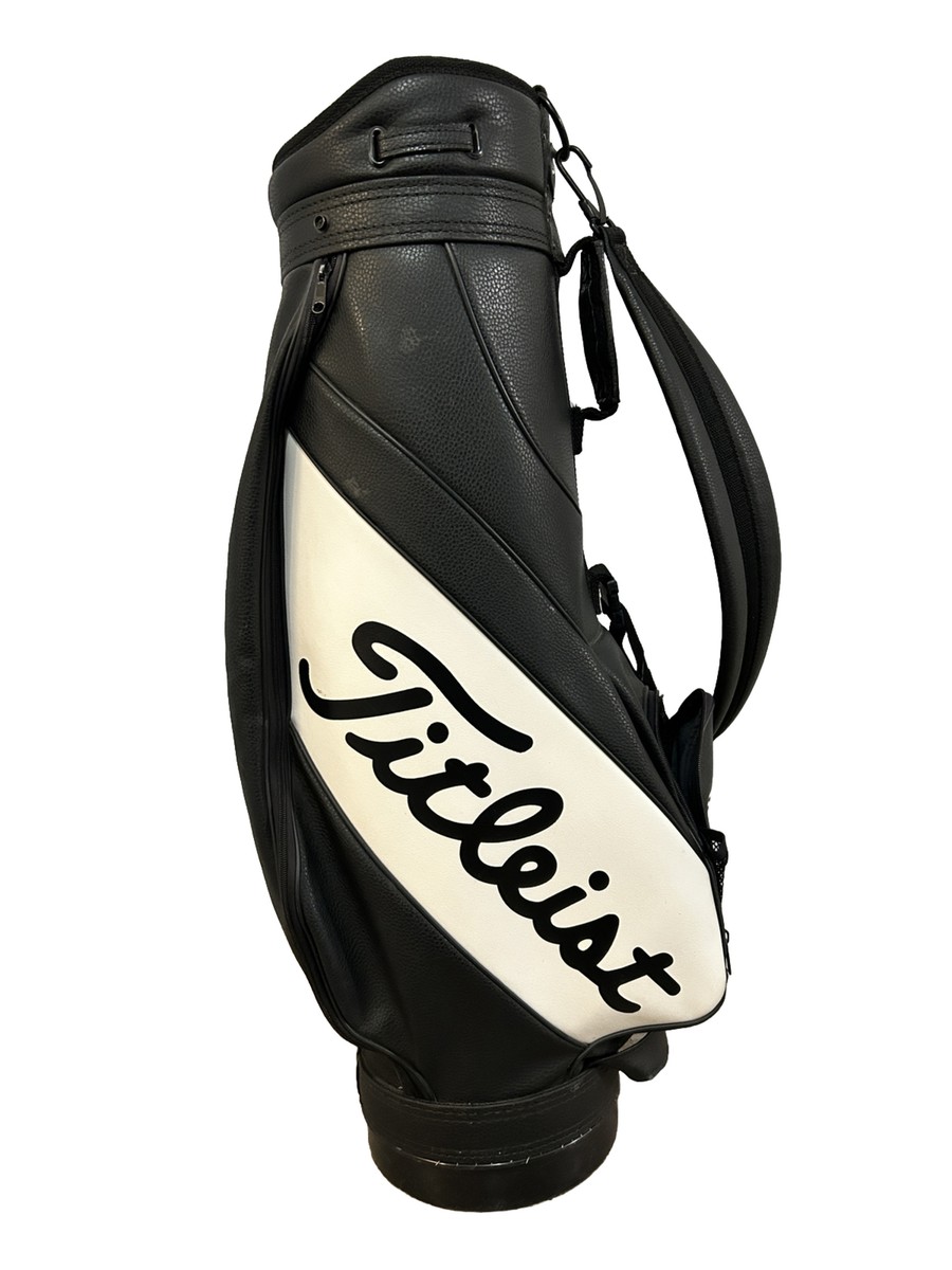 Titleist Tour Bag Golf Bag Black and White EUC | eBay