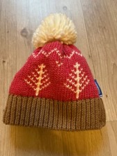 finkid Kinder Grobstrickmütze - Wintermütze PEIKKO Gr. M - Terra Cotta/Almond