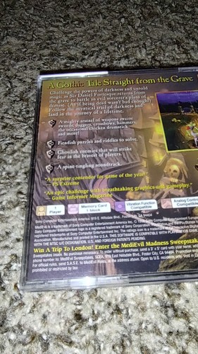 MediEvil 1 (Sony PlayStation 1 PS1, 1998) CIB completo con manuale - Foto 12 di 13