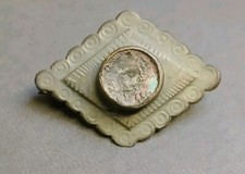 Magnifique Petite Fibule Romaine Antique forme rare Avec Ardillon 