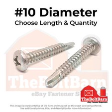  10 Stainless Phillips Pan Head Self Drilling Screws Choose Length  Qty 