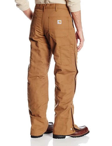 carhartt men's flame resistant quilt lined canvas jean