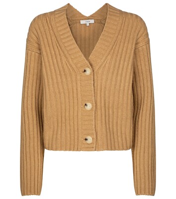 Brand New Ribbed Wool Cashmere Cardigan from Vince Tan Various Sizes 
