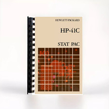 Stat pac manual for Hewlett Packard HP 41CV c...