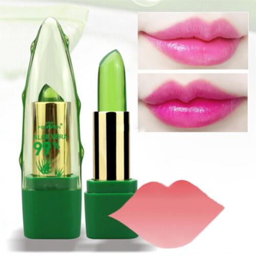 1* 99% ALOE VERA Moistourizing Lip Natural Temperature changeable Jelly Lipstick