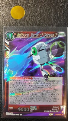 Koitsukai, Warrior Of Universe 3 FOIL BT20-015 M PF DBZS Power Absorbed Series