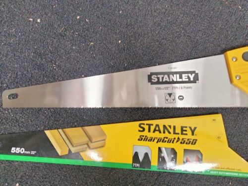 STANLEY Sharpcut Hand Saw 7TPI | 550mm - Picture 1 of 5