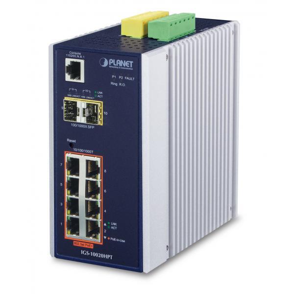 PLANET IGS-10020HPT switch di rete Gestito L2+ Gigabit Ethernet (10/100/1000) Su