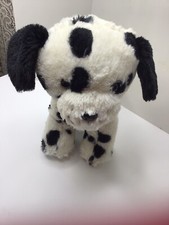 Hug Fun Puppy Love Black White Dalmation Puppy Plush Stuffed Toy Dog 10" Spot