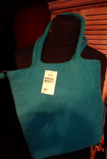 Unikat Nepal Wolle türkis Handtasche Handarbeit NEU Filz zauberhaft Einzelstück