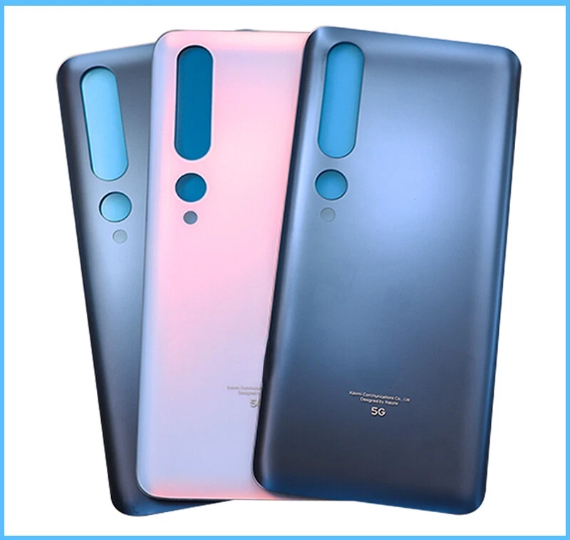 Para Xiaomi Mi 10/Mi 10 Pro 5G Batería Tapa Trasera Panel Puerta Trasera Reemplazar Foto 3 de 4