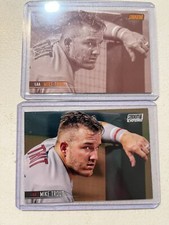 Mike Trout 2021 Topps Stadium Club Black And White Sepia Plus Base Card!! Angels