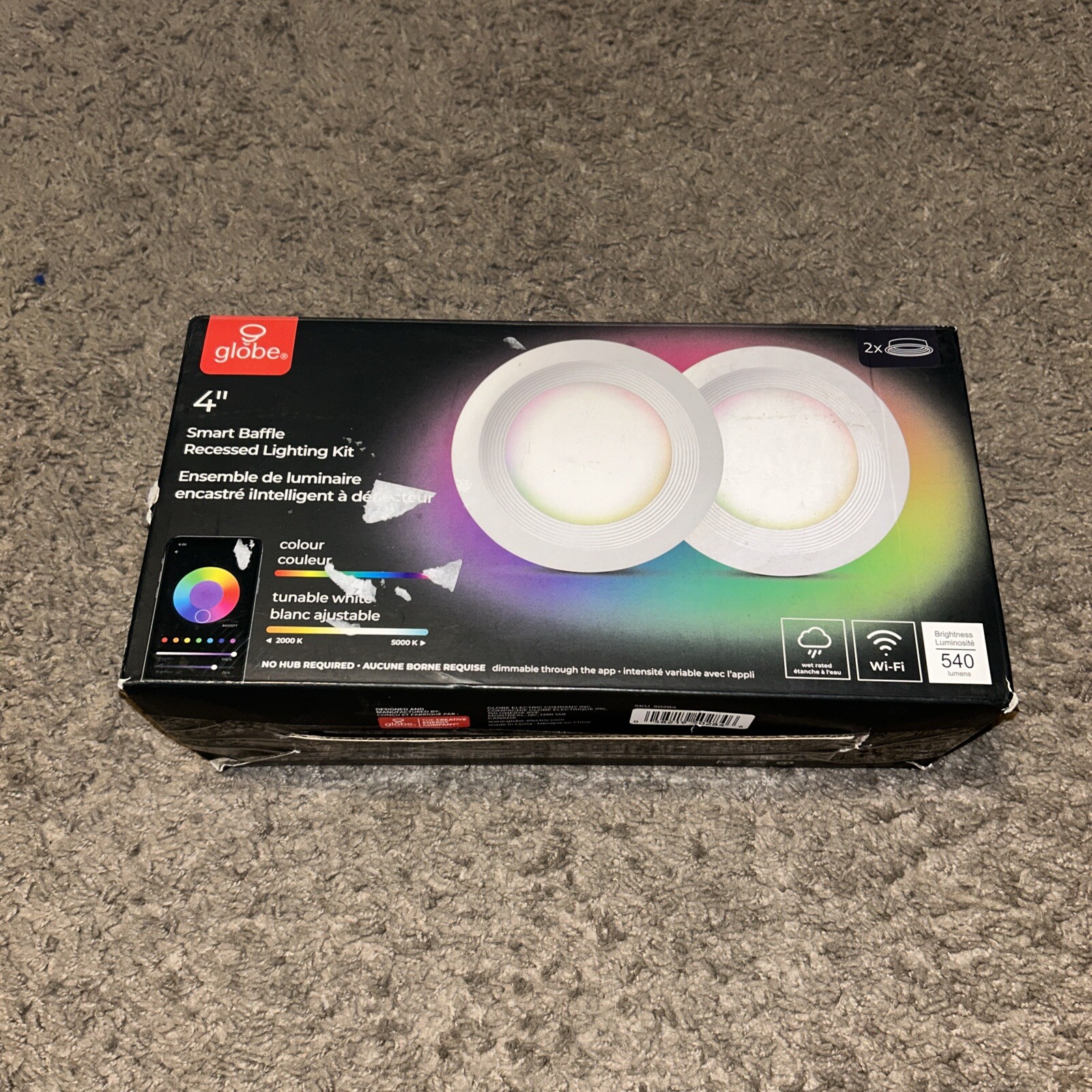 Alexa Wi-Fi Smart 4 in Slim LED Recessed Ceiling Light Downlight Dimmable RGB