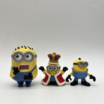 Dreamworks Minions Despicable Me Toy Figure Lot Of 3 Set Bundle Cake Topper