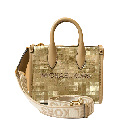 MICHAEL KORS MIRELLA XS MINI SHOPPER SATCHEL CROSSBODY SEQUINS BAG