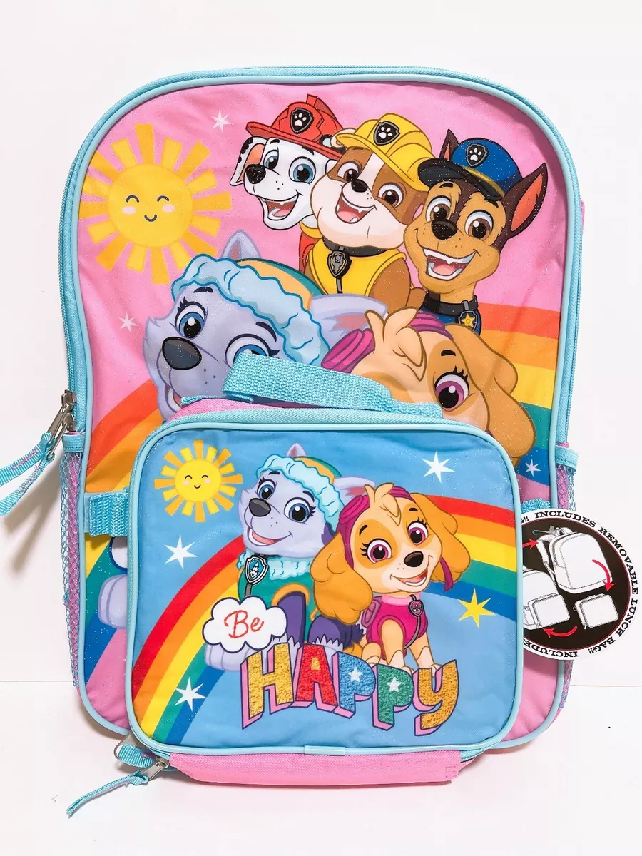 Paw patrol book online bag with lunch box