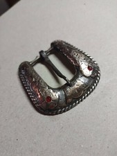 Antique Belt Buckle Real Gold And Sterling Silver