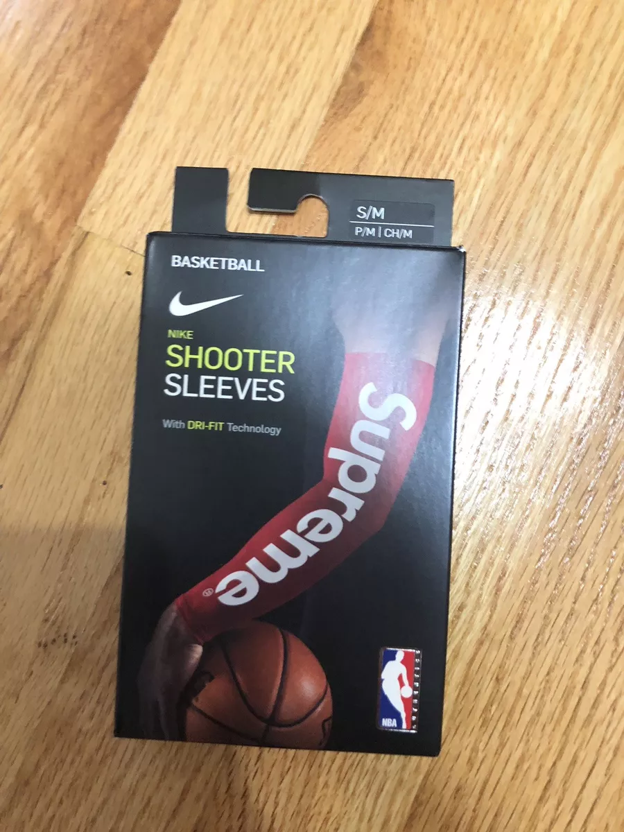 Supreme FW17 NBA shooting Sleeve RED S/M SMALL MEDIUM