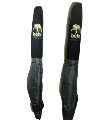 8 Stück Behr Rutenschoner Rod Tip Protector Neopren Rutenbänder L:37cm D: 6,5 cm