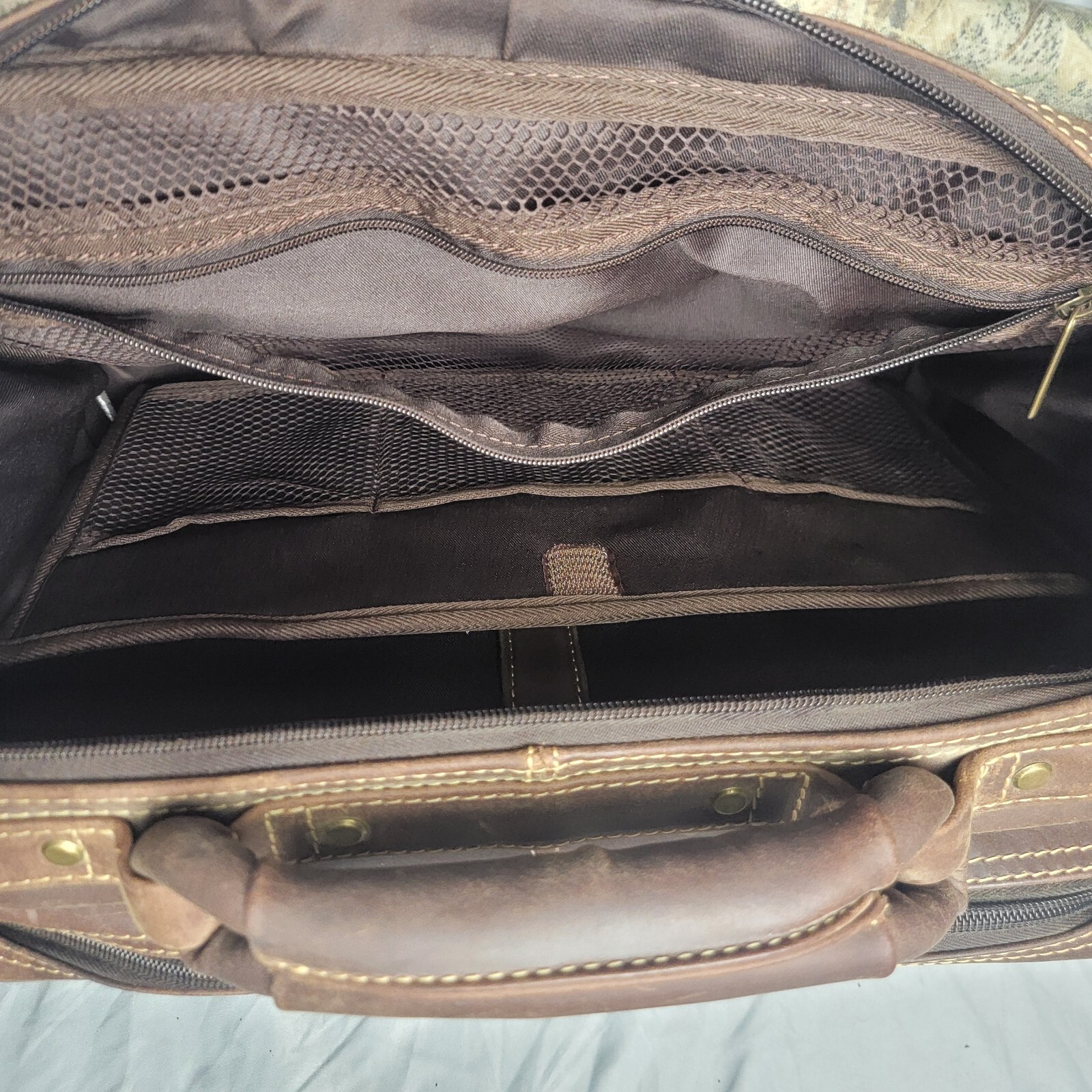 Ducks Unlimited Computer Laptop Shoulder Bag Soft Lea… Gem