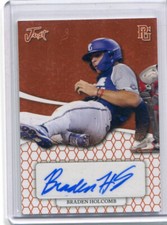 2022 Leaf Perfect Game All American Just Orange Braden Holcomb Auto 1/5