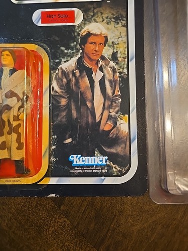 Han Solo Trenchcoat 77 Back Star Wars ROTJ 1983 Kenner NEU UNPUNCHED - Bild 8 von 18