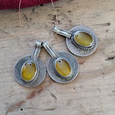 Kuchi Tribal Coin Pendants Vintage Kochi Adornment Yellow 20074 