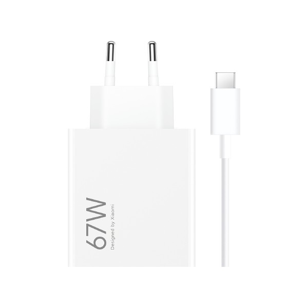 Xiaomi Bianco Adattatore Di Alimentazione A Ricarica Rapida Hypercharge Combo Da 67 W Usb-A + Cavo Da Usb-A A Usb-C - Immagine 4