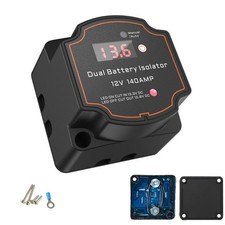 Dual Battery Isolator 140Amp Battery Isolator 12v Split Charge Relay Manual/Auto