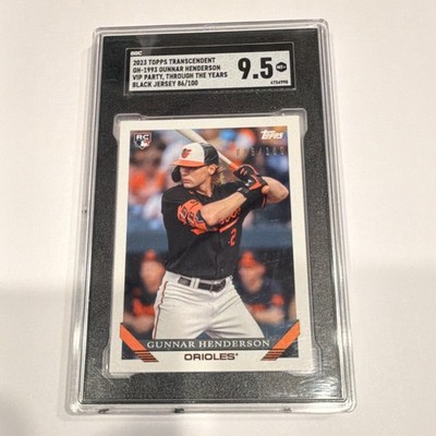 Topps 2023 Transcendent VIP Party Gunnar Henderson RC GH-1993 Black /100 SGC 9.5