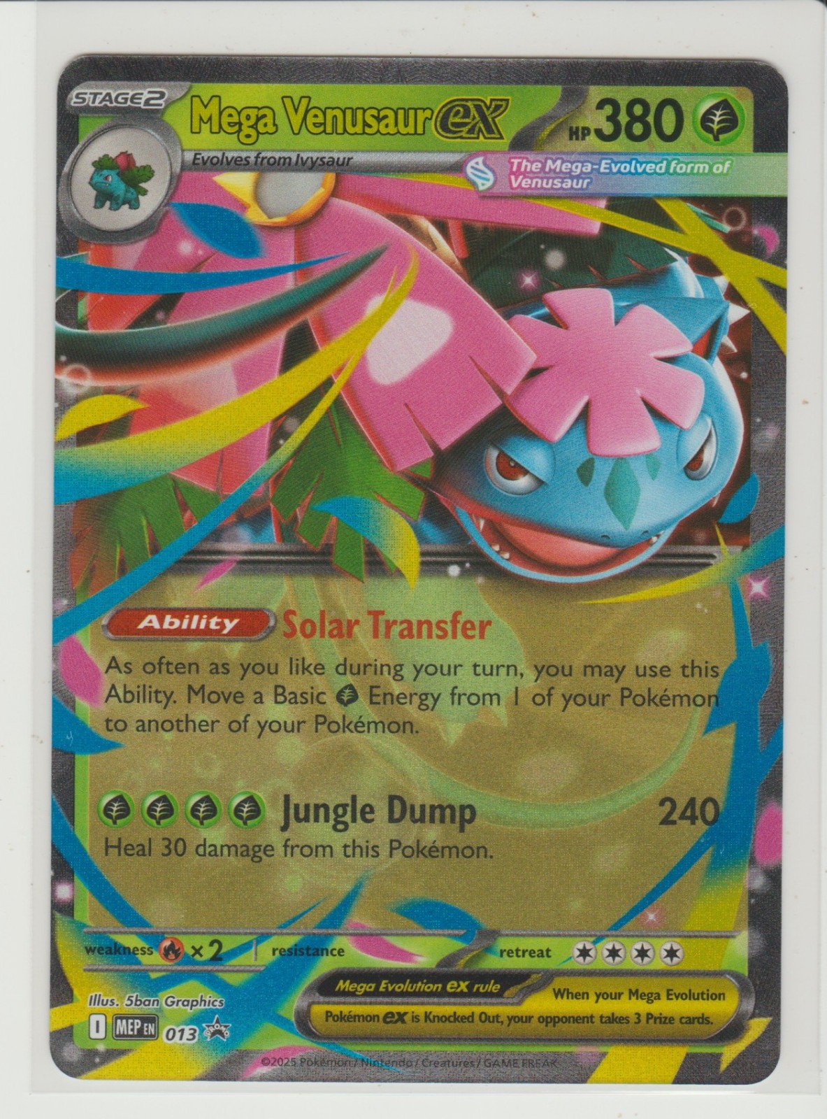Mega Venusaur ex - Promo Pokemon Card MEP 013