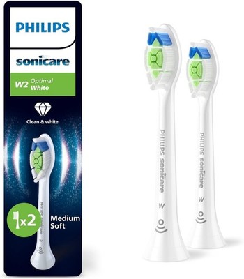 Philips Sonicare W2 Optimal White Standard-2 Bürstenköpfe HX6062/87 Neu