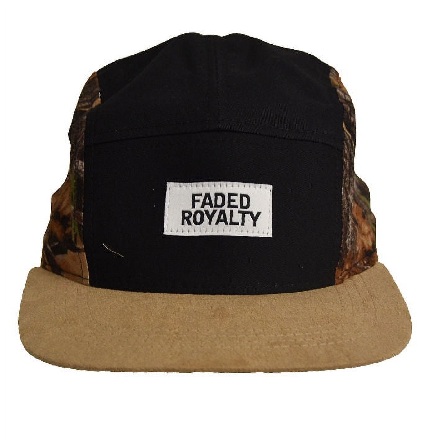 Выцветшая мужская кепка дальнобойщика Royalty с 5 вставками черного цвета - Один размер