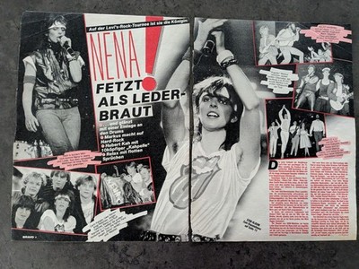 NENA - F.R. DAVID - UDO LINDENBERG Great German Clipping Article D718