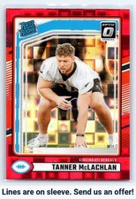 2024 Donruss #324 Tanner McLachlan Optic Rated Rookies Preview Red Pandora