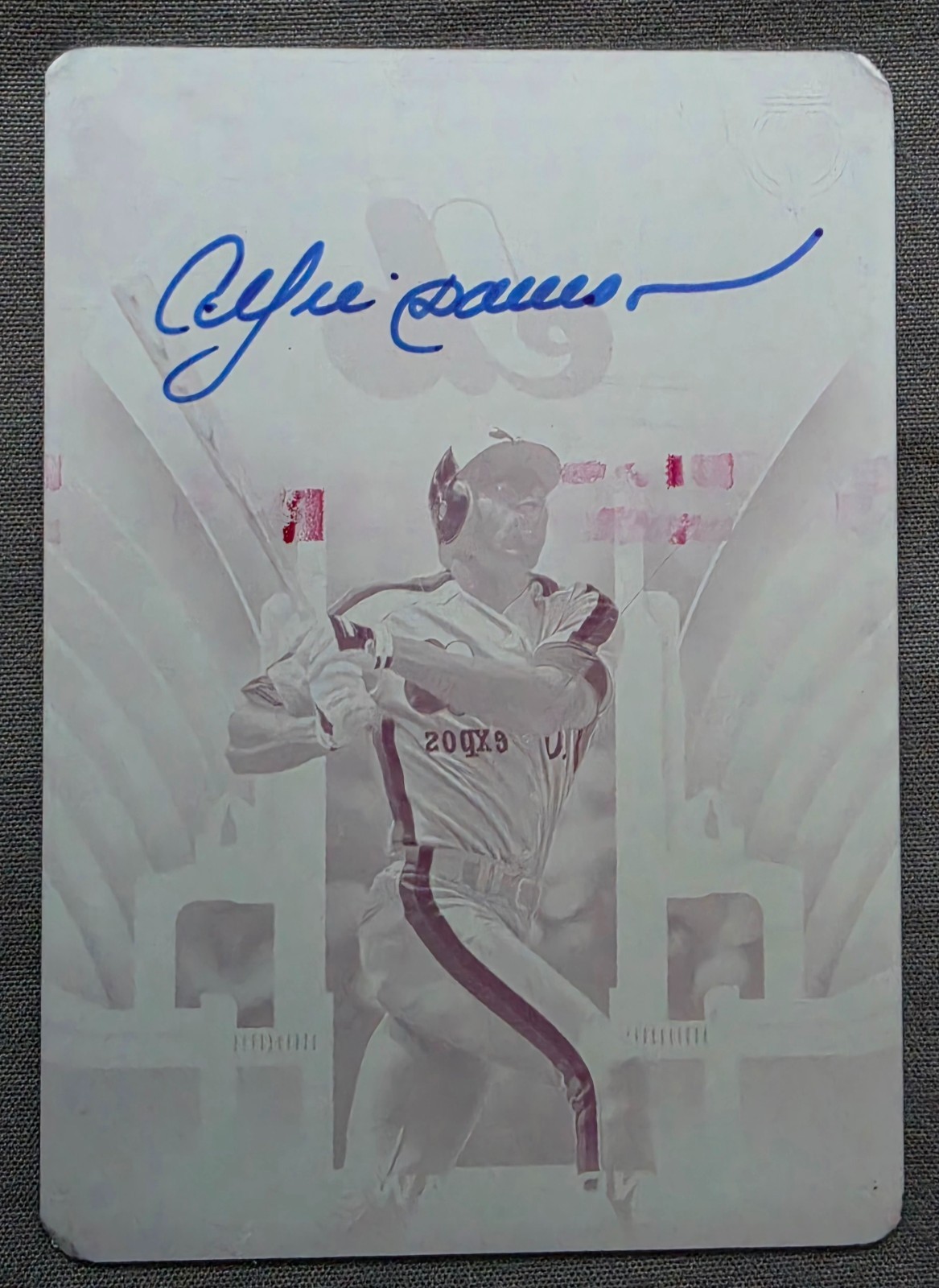 2026 Topps Tribute Andre Dawson Magenta Printing Plate 1/1 Auto TCC-AD