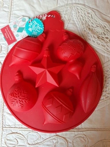 Silicone Baking Cake Mold Christmas Ornament Shapes ME MYSELF and ELF NEW
