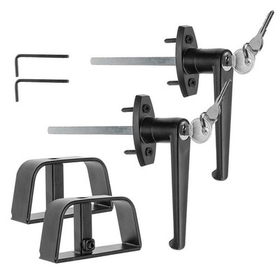 Yaegoo 2 Pack 5-1/2'' Stem Shed Door Lock T-Handle Lock Kit, 2 Keys Each Lock,...