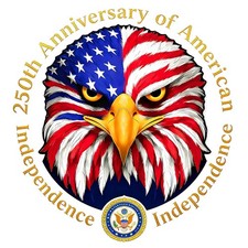 5PCS 250th Anniversary USA Car Decal Sticker 1776-2026 Patriotic Vinyl Flag