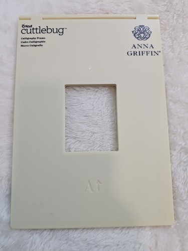 Anna Griffin Cricut Cuttlebug Embossing Folder CALLIGRAPHY FRAME 5" X 7"
