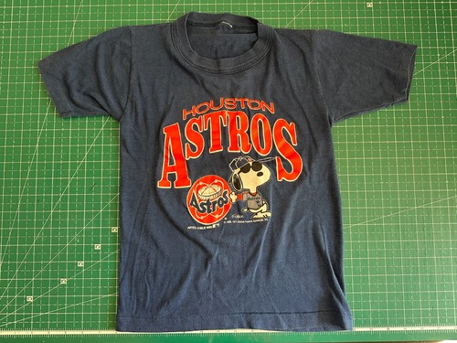 Vintage 80s Houston Astros SS Snoopy Artex MLB T-Shirt Youth M 8-10