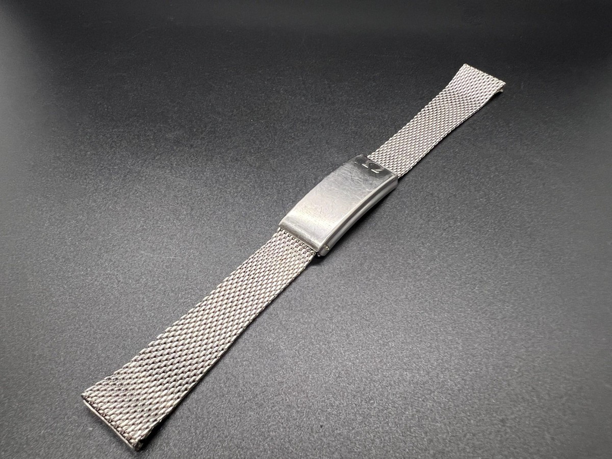 Omega 1120/116 SS Adjustable Mesh Bracelet – 18mm – Original for