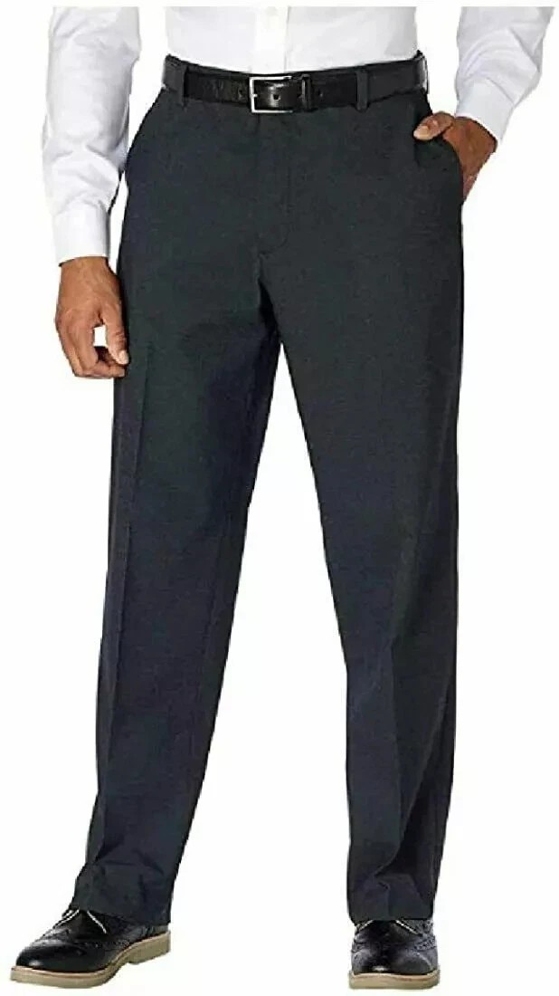 Kirkland Signature Mens Non Iron Classic Fit Pants Black Check 36 x 30 3890₽